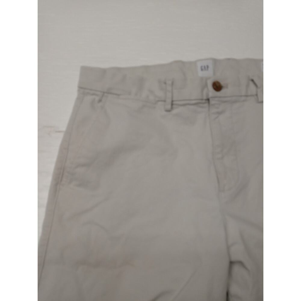Gap 34x30 Essential Men's Khaki Straight Taper Pants Good Condition Clothing - Picture 6 of 10